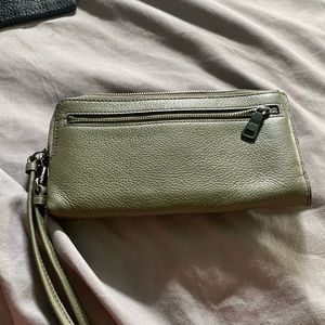 Authentic coach green wallet